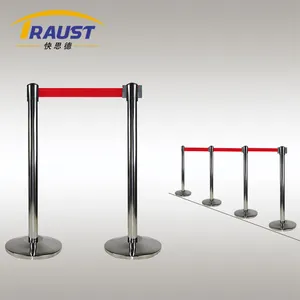 Traust fornitore aeroporto folla controller coda linea nastro cintura retrattile barricata stand pali post barriera in calcestruzzo stanchion