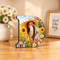 Lettres vierges pour sublimation D, idéales pour collages photo, lettres vierges pour tableau blanc, parfaites pour la décoration murale et les ornements suspendus.