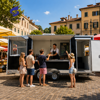 Remorque alimentaire mobile en acier inoxydable, remorque de concession commerciale, chariot alimentaire sur mesure, stand de concession pour les collations de rue
