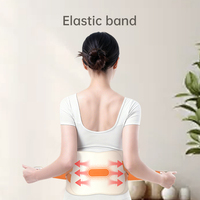 Masseur de Taille Électrique Réglable avec Compresse Chaude et Vibrations, Ceinture Chauffante pour Soulagement des Douleurs Lombaires, Soutien Dorsal et Exercice
