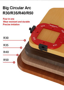 קשת חיתוך מכונת חיתוך פילה חיתוך תבנית זווית חיצונית פנימית זווית r לוח רדיוס זווית מיקום מדידה עגולה - Product Image 2