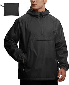 Veste de pluie pour homme, imperméable, légère, pliable, coupe-vent avec capuche pour les voyages, la randonnée, le golf - Product Image 1