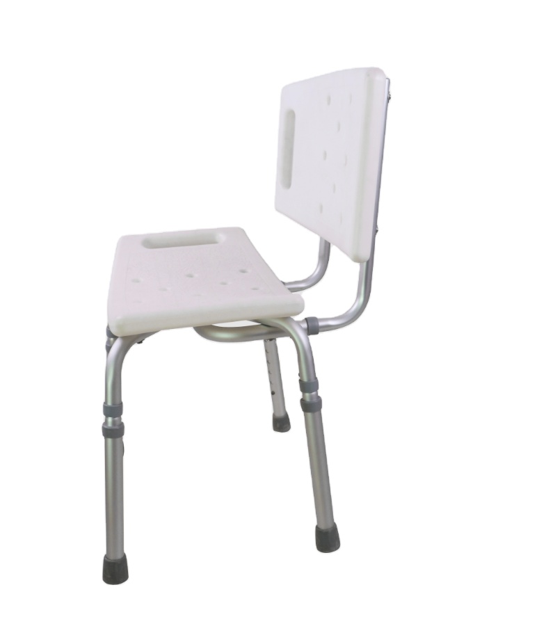 Прочный и прочный легкий алюминиевый сплав регулируемый стул для ванной комнаты и стул для душа