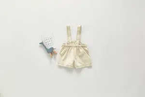 Pakaian Romper Denim Bayi, Pakaian Lengan Pendek Musim Panas untuk Bayi Baru Lahir