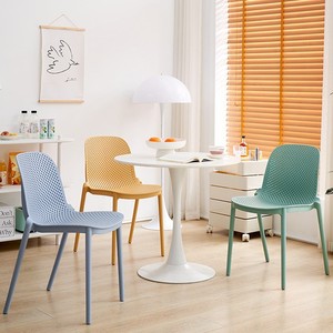 <span class=keywords><strong>Sillas</strong></span> <span class=keywords><strong>de</strong></span> Comedor Nórdicas Minimalistas Modernas para el Hogar, <span class=keywords><strong>Sillas</strong></span> <span class=keywords><strong>de</strong></span> Restaurante con Respaldo para Adultos, <span class=keywords><strong>Sillas</strong></span> <span class=keywords><strong>de</strong></span> Plástico Huecas para Ocio - Product Image 2