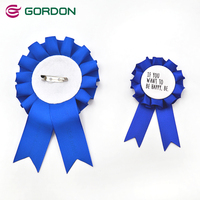 Rubans Gordon 5 CM, Badge Rosette en Satin, Médaille Personnalisée, Récompenses de Reconnaissance, Écologique, Haute Ténacité, Concours Équestres
