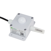Sensor Integrado de Temperatura y Humedad Ecosentec Light RS485 Modbus 3 en 1, Transmisor de Ambiente con Lux, Temperatura y Humedad