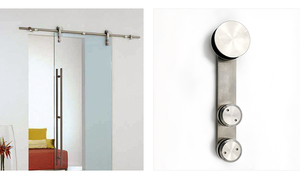 Vòng theo dõi thép không gỉ không khung phòng tắm bao vây Kính trượt Kit Phù Hợp Vòi Hoa Sen TrượT cửa kính phần cứng - Product Image 6