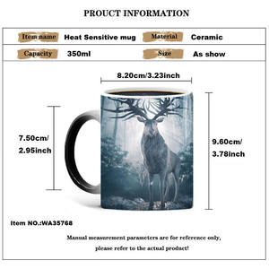 Taza <span class=keywords><strong>de</strong></span> Cerámica Ecológica con <span class=keywords><strong>Diseño</strong></span> Personalizado <span class=keywords><strong>de</strong></span> Fábrica, Taza <span class=keywords><strong>de</strong></span> Café Sensible al Calor con Cambio <span class=keywords><strong>de</strong></span> Color Mágico, Taza <span class=keywords><strong>de</strong></span> Té <span class=keywords><strong>de</strong></span> Alce Wapiti para Sublimación - Product Image 2