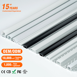 โปรไฟล์แสงตกแต่งคุณภาพสูง LED อลูมิเนียมช่อง 17 * 8 มม. โปรไฟล์ LED อลูมิเนียมแบบฝังฝ้าเพดาน - Product Image 1