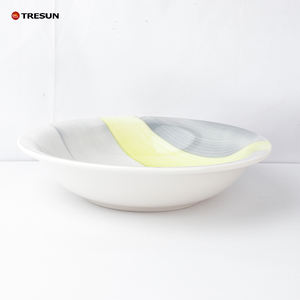 Juego de Vajilla de Cerámica Pintada a Mano de 16 Piezas, Estilo Americano, de Lujo, Ecológico, Apto para Lavavajillas, Juego de Platos para Hotel - Product Image 4