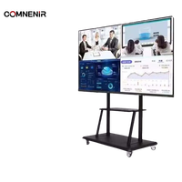 Televisor de ordenador con pantalla táctil todo en uno inteligente interactivo LED de 55 pulgadas para enseñanza educativa para bebés, Escuela de plástico hecha para niños