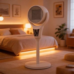 Chauffage Électrique Portable Domestique 2000W PP, Vertical, Économe en Énergie, Petit, Chauffage Rapide, Contrôle Mécanique avec PTC - Product Image 4