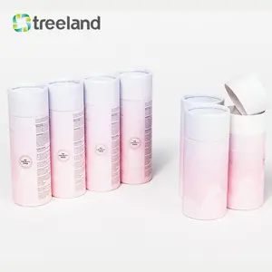 Benutzer definierte Papier röhre für Skin Booster Serum flasche Bio Friendly Cosmetics Verpackung Zylinder Papp röhre für Hautpflege produkte