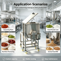 Mesin Pencampur dan Pengaduk Kering Komersial Penjualan Langsung Pabrik, Cocok untuk Rempah-rempah, Tepung Kue, dan Partikel Makanan, Bahan Baku