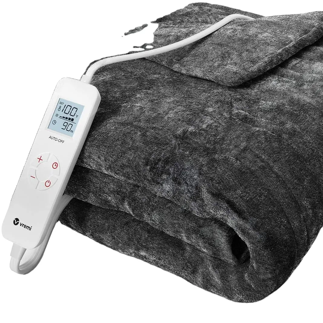 Acquista coperta riscaldata elettrica materasso riscaldante doppia temperatura doppio controllo conforme inverno coperta ponderata in peluche di alta qualità