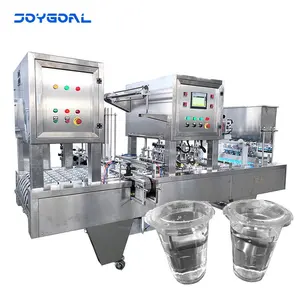 Gobelet d'eau automatique faisant l'emballage de remplissage, ligne complète de production d'eau de remplissage de tasse, machine de remplissage d'eau potable dans des tasses