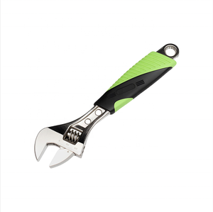 Clé à molette réglable multifonction 6'' 8'' en nickel perlé, grande clé à fourche à poignée en caoutchouc pour l'entretien des véhicules - Product Image 1