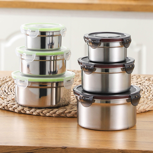 Nhà sử dụng kín thép không gỉ thực phẩm lưu trữ container tủ lạnh Crisper Hộp chống ẩm dưa Jar Mẫu thương mại hộp - Product Image 2