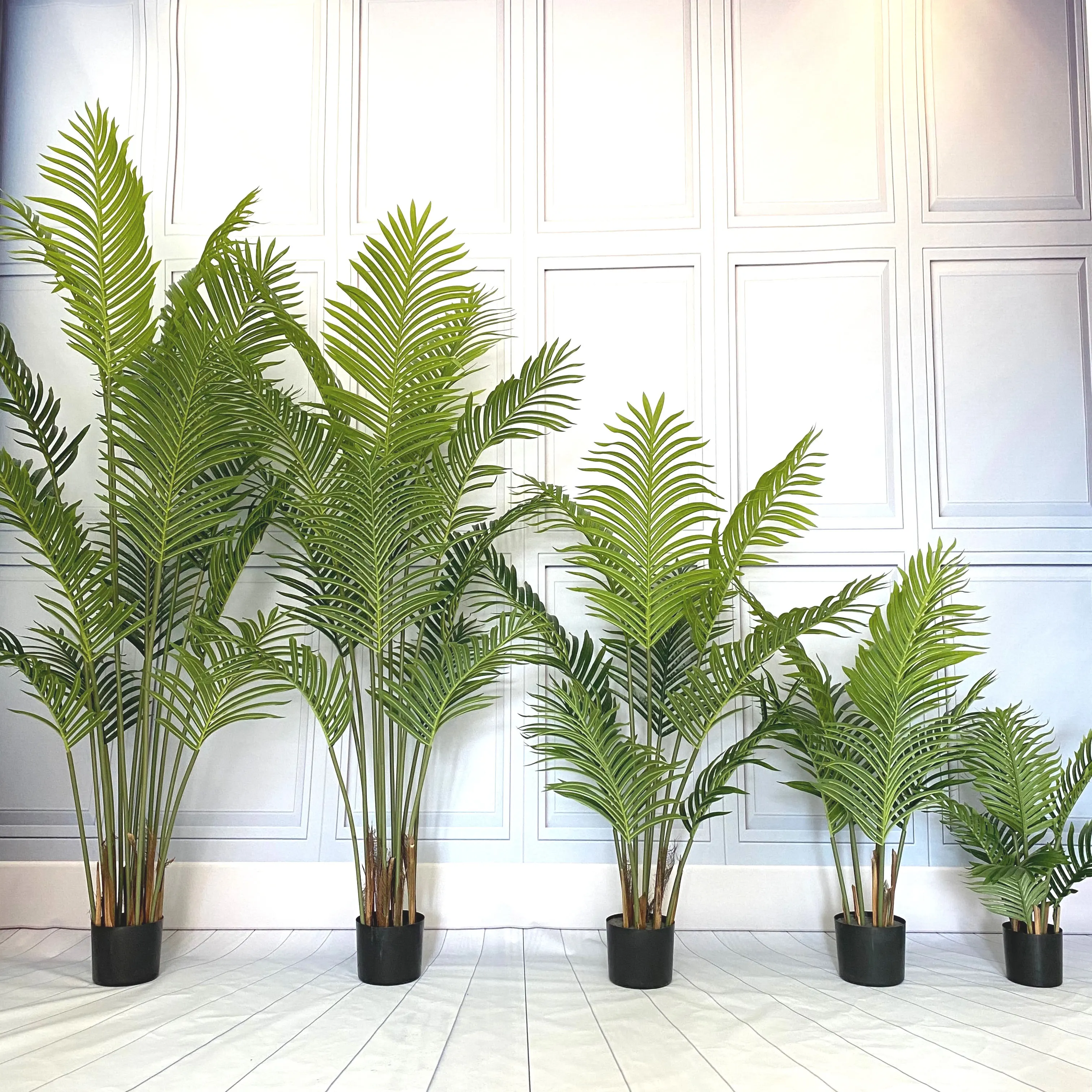 China Wholesale New Design Bonsai Tree Dypsis Lutescens Large Outdoor and Indoor Face Plants Artificial Palm Tree