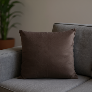 Cuscino in Velluto Olandese 45*45 Caffè, Cuscino per Seduta e Decorativo - Product Image 3