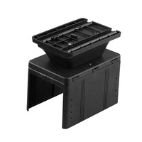 Boîte de rangement universelle rotative pour accoudoir central de voiture, console d'accoudoir, nouveau