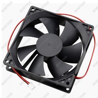 Ventilateur de refroidissement axial Gdstime GDA9225 DC 24V 92mm 92x92x25mm en plastique avec dissipateur thermique et roulement à bille, 2000 tr/min, haut débit d'air pour boîtier d'ordinateur