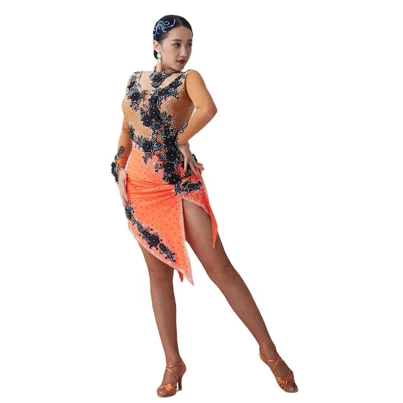L-2011 Sexy women Latin dress fringe dress training clothes new national standard Latin dance competition dress for sale