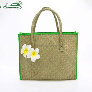 Nuevo estilo, bolso de mano tejido de paja ligero para mujer, tipo Dumpling, cesta de playa con cordón, dos asas, cierre de cremallera para verano - Product Image 1