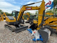 Excavatrice sur chenilles hydraulique XCM-G XE60G PRO d'occasion à haut rendement, à bas prix et très demandée, pour travaux routiers avec accessoires