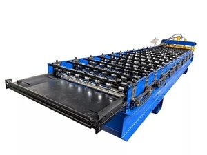 metall bambus glasierte fliesen fliesen materialherstellungsmaschinen bedachung plattenformmaschine - Product Image 5