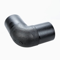 Raccord en plastique HDPE à soudure par fusion bout à bout, raccord à col long de 20 à 1200 mm