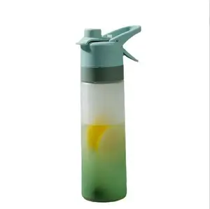 Botella de agua potable hidratante deportiva, pulverizador portátil de plástico para bicicleta, gimnasio, coctelera, 600ml, gran oferta