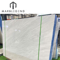 Dalle de marbre blanc poli de haute qualité, découpée sur mesure, prix d'usine en gros, dalle de marbre blanc naturel Milano pour hôtel et villa