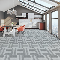 Lujo autoadhesivo Pvc plástico piso pegatina impermeable Peel and Stick suelo vinilo Lvt piso azulejo