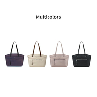 Sac fourre-tout antichoc pour ordinateur portable, sac fourre-tout de travail multi-poches avec sangle de bagage, 15,6 pouces pour femmes et hommes, pour le bureau, les déplacements et les voyages d'affaires