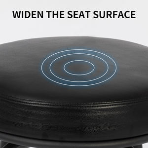 خشبي بو الجلود النسيج ارتفاع قابل للتعديل المطبخ جزيرة كرسي مرتفع الفندق مطعم بار بار مقعد ارتفاع مقعد - Product Image 3