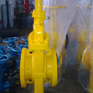 Vanne à boisseau plat pour gaz de champ pétrolier American Standard Z43WF-16C en acier moulé, pneumatique, à joint étanche, DN400 WCB pour milieu pétrolier - Product Image 1