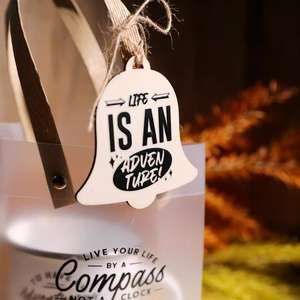 Pegatina 3D de PVC/Vinilo Impermeable con Impresión UV <span class=keywords><strong>para</strong></span> Vasos de Agua, Acabado Mate a Todo Color, <span class=keywords><strong>Frase</strong></span> de Espíritu de Aventura <span class=keywords><strong>para</strong></span> DIY - Product Image 3