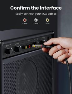 UGREEN Câble coaxial audio numérique RCA vers RCA Adaptateur Hi-Fi Sound Câble RCA tressé en nylon Coque en alliage de zinc <span class=keywords><strong>S</strong></span>/<span class=keywords><strong>PDIF</strong></span> - Product Image 4