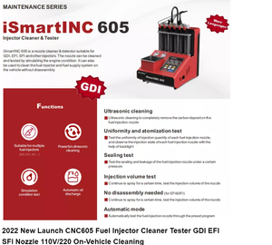 Limpiador y Probador de Inyectores GDI Ultrasónico CNC605 CNC605A, Lector de Códigos, Certificado CE, 220V para Hafei - Product Image 4
