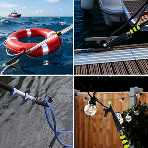 Canne de pêche télescopique fluorescente – Perche télescopique <span class=keywords><strong>en</strong></span> aluminium durable avec perle lumineuse, utilisation facile, grande portée - Product Image 6