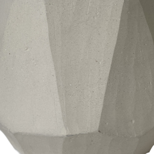 Set di 3 fioriere moderne geometriche angolari grigie per interni ed esterni, vasi per fiori per decorazioni per la casa e il soggiorno - Product Image 3