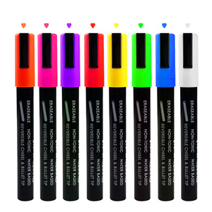 Ensemble de 8 stylos effaçables à l'encre de <span class=keywords><strong>craie</strong></span> lavable Chalktastic, marqueurs de tableau noir à la <span class=keywords><strong>craie</strong></span> liquide pour enfants - Product Image 3