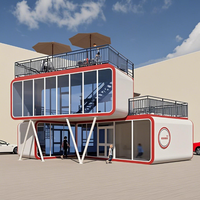 Cabane Apple de 20 pieds à énergie solaire Maison préfabriquée en conteneur pour bureau mobile Maisons en cabine Apple Petite maison