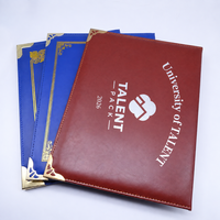 Porte-diplôme de luxe personnalisé en cuir PU, format A5/A4, pour certificat de Taekwondo, certificat de remise de diplôme, porte-certificat, couverture de cadre de diplôme