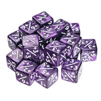 Dés personnalisés de jeu de rôle avec symboles d'addition et de soustraction carrés de 16 mm, 2 couleurs, pour le calcul, l'enseignement, les accessoires de jeu, l'énergie