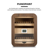Humidor à cigares de luxe JH avec humidificateur et hygromètre, en cèdre naturel importé, étuis à cigares, humidificateurs