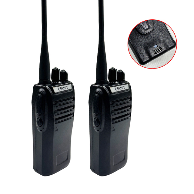 Cy-810 UHF 420-470MHz 5W 5Km Long Range Analog Walkie Talkie PTT Phone Type-C Fast Charge 2200mAh Battery 16 Channels