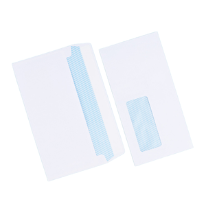 Foska 80gsm giấy trắng Cửa sổ bao bì Túi bong bóng tự dính gửi thư phong bì cho thư với phần trong suốt - Product Image 1